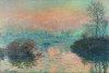Claude Monet - Sunset on the Seine at Lavacourt, Winter Effect Variante 3