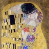 Gustav Klimt - The Kiss Variante 1