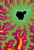 Fraktal Neon Apfelmännchen Variante 1