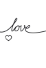 Love Typografie-Poster Variante 2