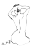 Fixing Her Hair No. 1 Variante 1