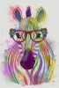 Rainbow Animals No. 11 - Zebra Variante 1
