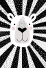 Black & White Animals No. 1 - Lion Variante 1