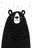 Black & White Animals No. 3 - Bear Variante 1