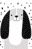 Black & White Animals No. 8 - Dog Variante 1