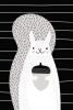 Black & White Animals No. 10 - Squirrel Variante 1