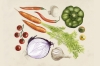Vegetable Flatlay No. 2 Variante 1