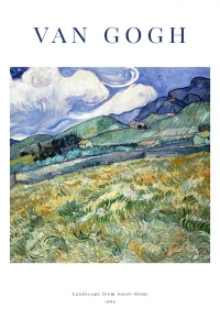 Vincent van Gogh - Landscape from Saint-Rémy