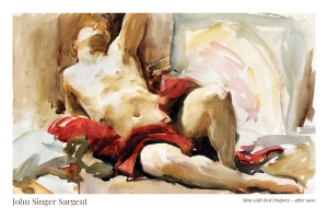 John Singer Sargent - Man with Red Drapery