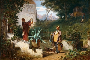 Carl Spitzweg - Childhood Friends (Die Jugendfreunde)