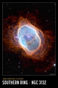 Southern Ring Nebula Poster, taken by NASAs James Webb Space Telescope