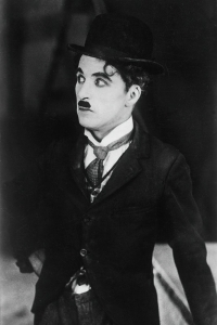 Charlie Chaplin am Filmset von "The Circus" (1928)
