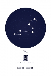 Sternzeichen Löwe Poster