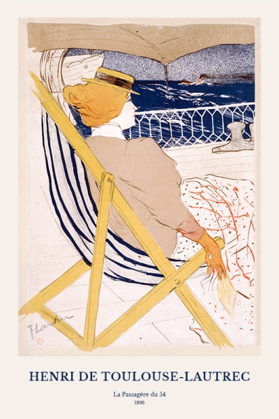 Henri de Toulouse-Lautrec - La Passagère du 54 Variante 1 | 40x60 cm | Premium-Papier