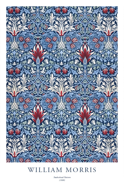 William Morris - Snakeshead Pattern Variante 1 | 20x30 cm | Premium-Papier