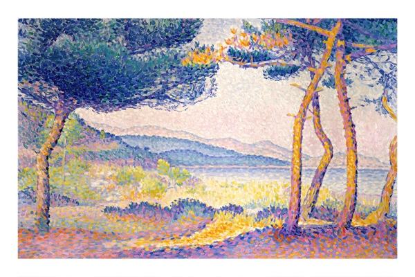 Henri-Edmond Cross - Pines Along the Shore Variante 2 | 13x18 cm | Premium-Papier