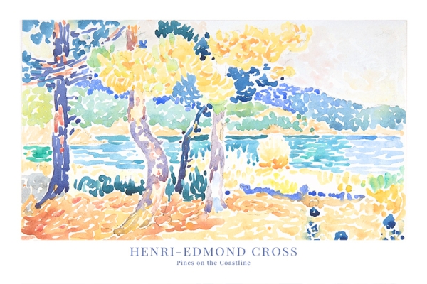 Henri-Edmond Cross - Pines on the Coastline Variante 2 | 13x18 cm | Premium-Papier
