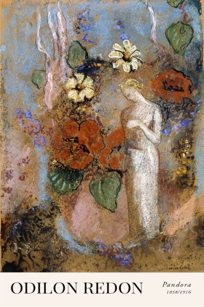 Odilon Redon - Pandora Variante 1 | 40x60 cm | Premium-Papier
