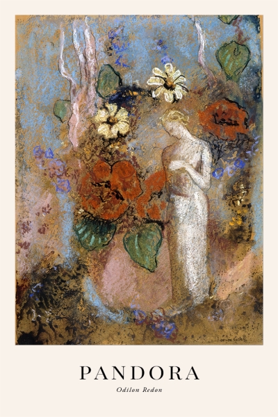 Odilon Redon - Pandora Variante 2 | 13x18 cm | Premium-Papier