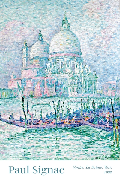 Paul Signac - Venise. la Salute. Vert Variante 1 | 40x60 cm | Premium-Papier