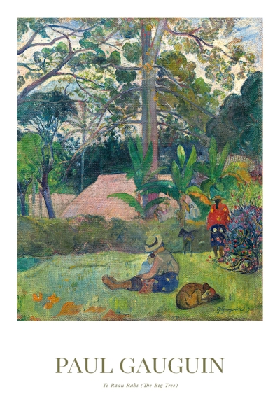 Paul Gauguin - Te Raau Rahi (The Big Tree) Variante 1 | 30x45 cm | Premium-Papier