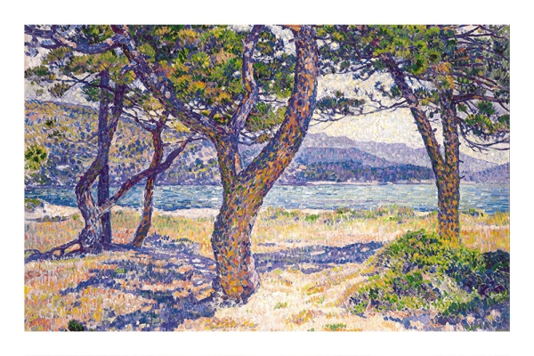 Théo van Rysselberghe - The Mediterranean at Le Lavandou Variante 2 | 13x18 cm | Premium-Papier
