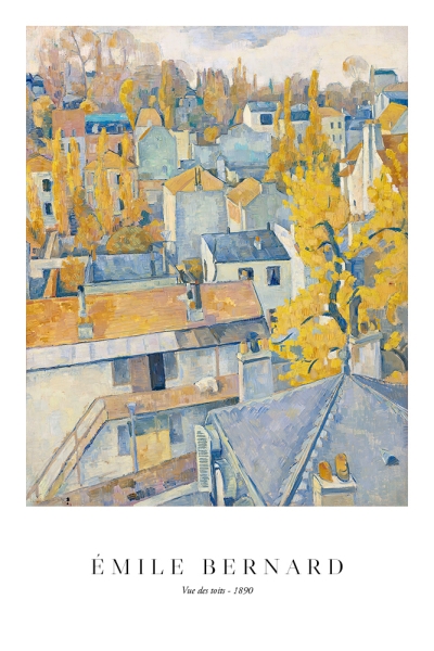 Émile Bernard - Vue des toits Variante 1 | 40x60 cm | Premium-Papier