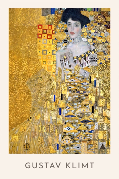 Gustav Klimt - Portrait of Adele Bloch-Bauer Variante 1 | 40x60 cm | Premium-Papier
