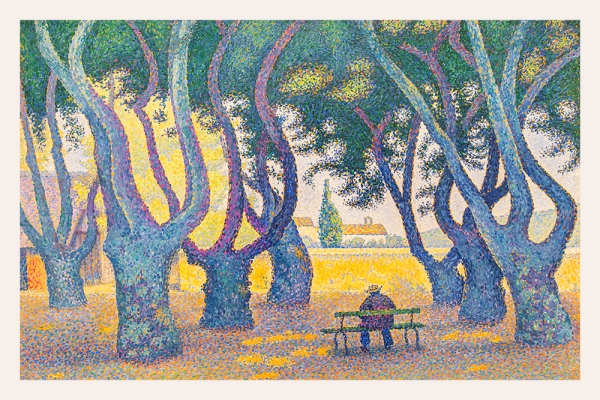 Paul Signac - Place des Lices, St. Tropez Variante 1 | 40x60 cm | Premium-Papier