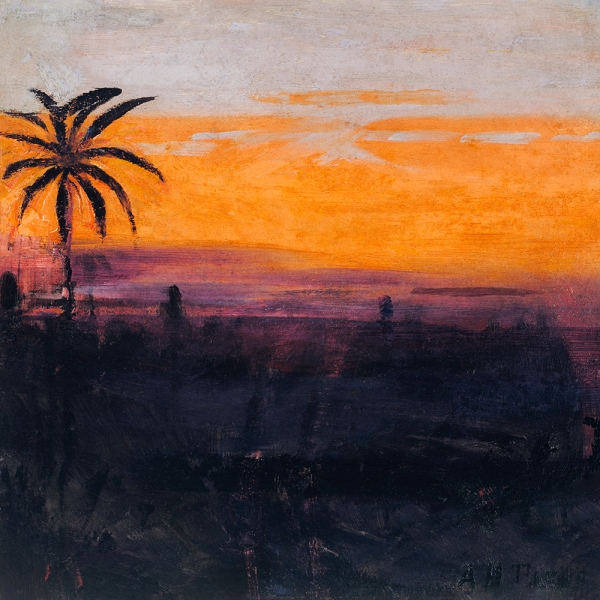 Abbott Handerson Thayer - The Sky Simulated by Red Flamingoes Variante 1 | 60x60 cm | Premium-Papier