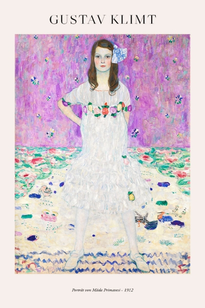 Gustav Klimt - Portrait Mäda Primavesi Variante 2 | 13x18 cm | Premium-Papier