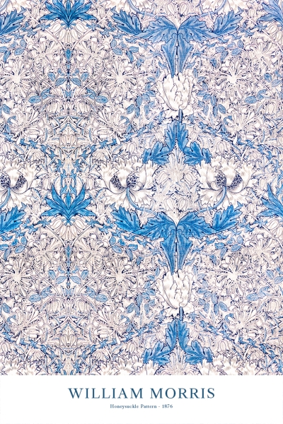 William Morris - Honeysuckle Pattern Variante 1 | 40x60 cm | Premium-Papier