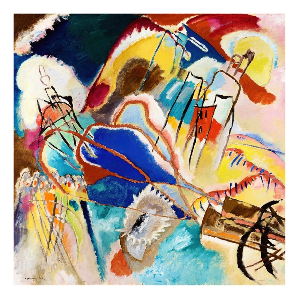 Wassily Kandinsky - Improvisation No. 30 Variante 1 | 60x60 cm | Premium-Papier