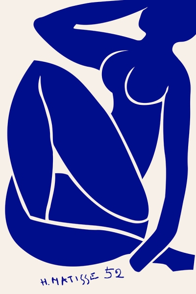 Henri Matisse - Nudo Blu, 1952 Variante 1 | 40x60 cm | Premium-Papier