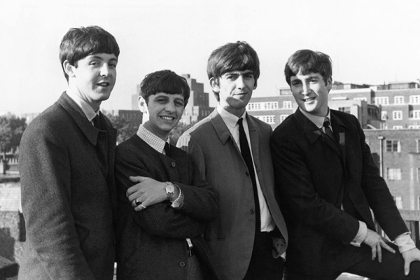 The Beatles - Frühes Gruppenbild aus dem Jahr 1962 Variante 1 | 40x60 cm | Premium-Papier
