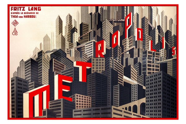 Movie Poster 'Metropolis', directed by Fritz Lang (1927) Variante 1 | 40x60 cm | Premium-Papier