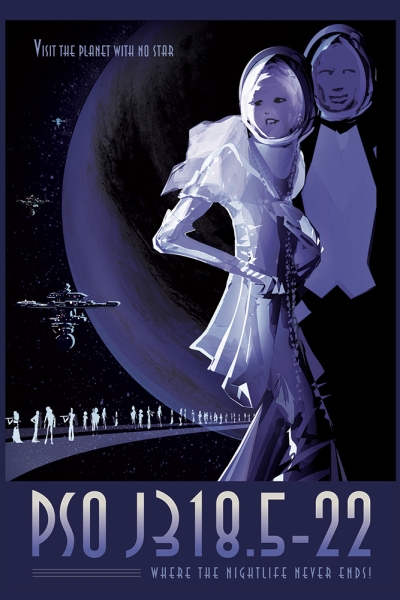 "PSO J318.5-22" - Visions of the Future Poster Series, Credit: NASA/JPL Variante 1 | 40x60 cm | Premium-Papier