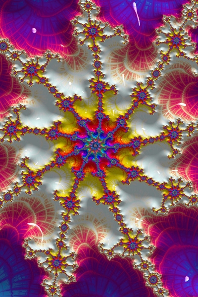 Fraktal Starshine Variante 1 | 40x60 cm | Premium-Papier