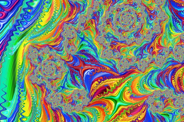 Fraktal Vortex Variante 1 | 30x45 cm | Premium-Papier