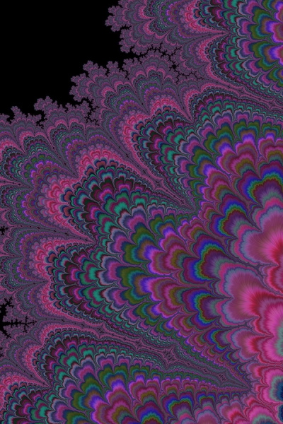 Fraktal Harmonic Flow Variante 1 | 30x45 cm | Premium-Papier