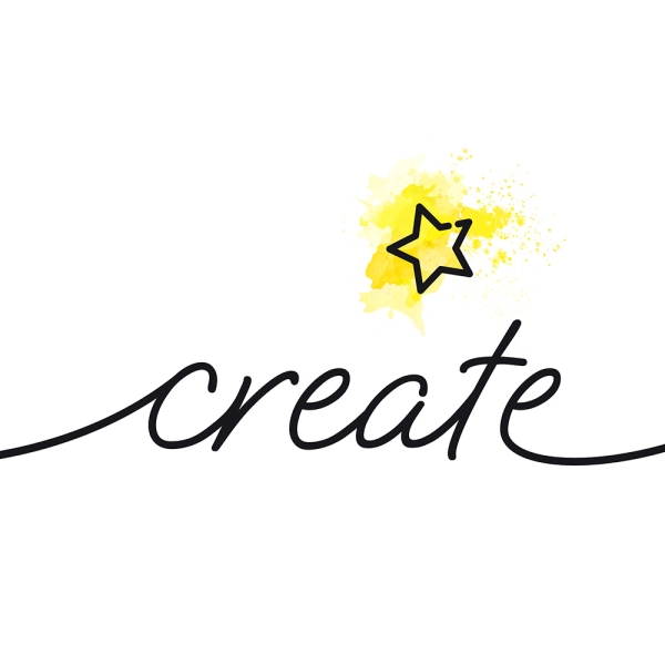 Create Typografie-Poster Quadratisch Variante 1 | 60x60 cm | Premium-Papier
