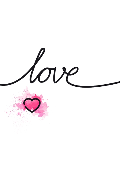 Love Typografie-Poster Variante 1 | 40x60 cm | Premium-Papier