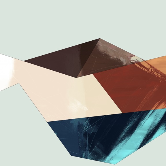 Abstract Horizon No. 2 Variante 1 | 60x60 cm | Premium-Papier