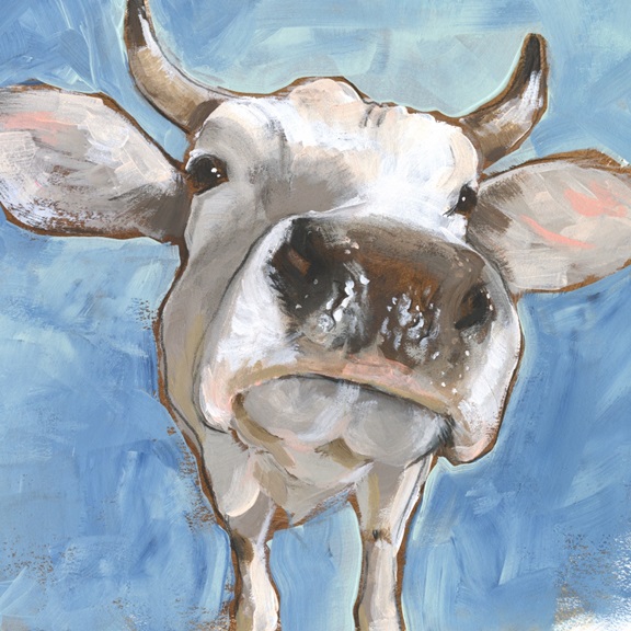 Cow Portrait No. 1 Variante 1 | 60x60 cm | Premium-Papier