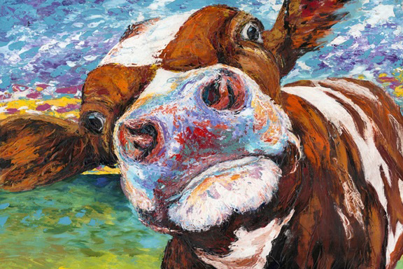 Close-Up Moo No. 1 Variante 1 | 40x60 cm | Premium-Papier