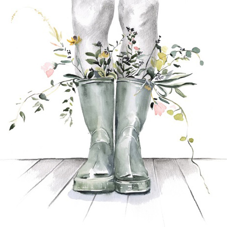 Flowers in my Boots No. 1 