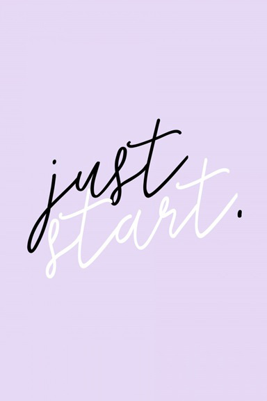 Just Start Variante 1 | 40x60 cm | Premium-Papier