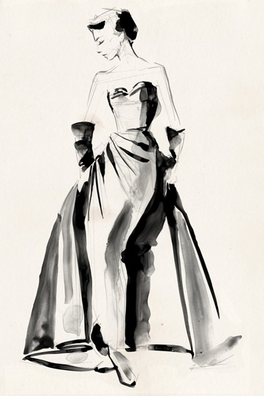 Vintage Dress No. 1 Variante 1 | 30x45 cm | Premium-Papier