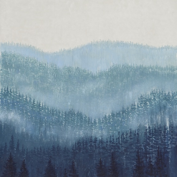 Foggy treetops No. 2 Variante 1 | 60x60 cm | Premium-Papier
