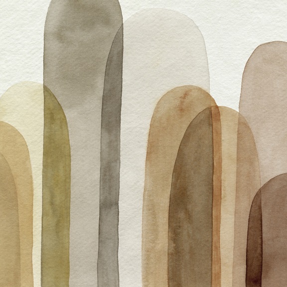 Overlapping gills No. 2 Variante 1 | 60x60 cm | Premium-Papier